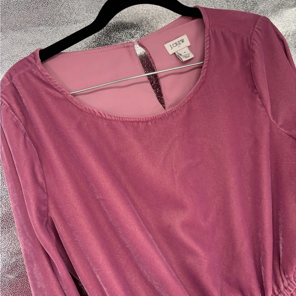 J. Crew Velvet A-Line Dress